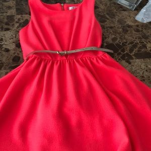 Girls Dress with gold belt